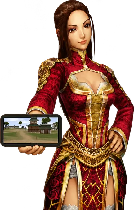 A Shaman character playing HeusMt2 on a phone